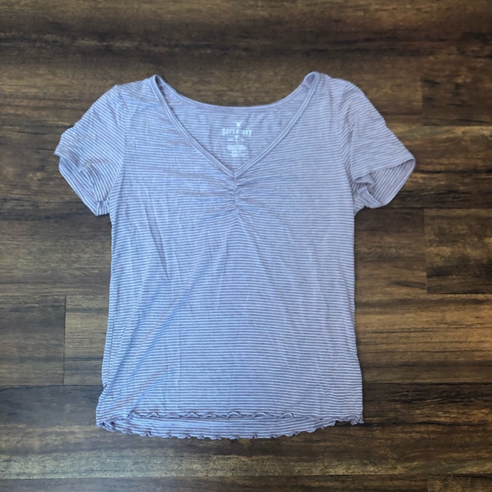 Purple and White Striped Lettuce AE Top